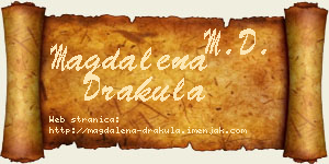 Magdalena Drakula vizit kartica